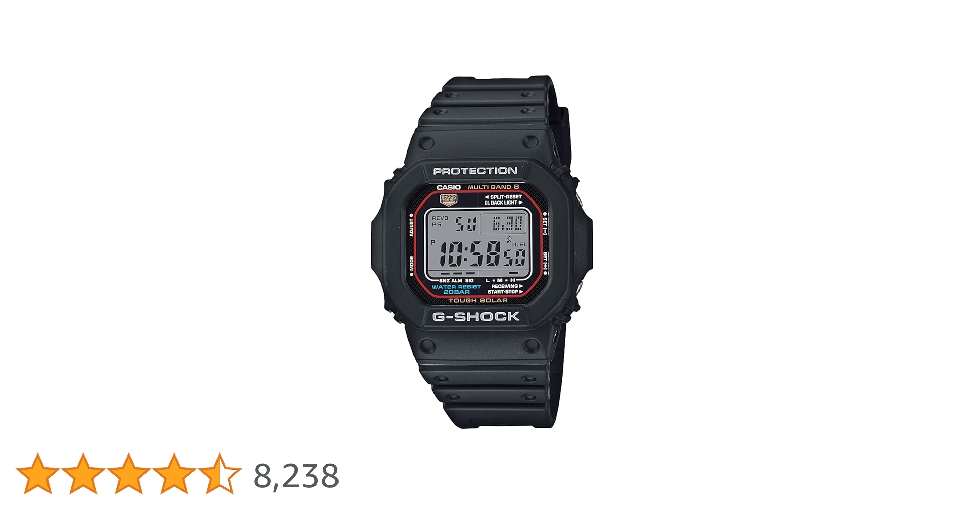 美品　GW-M5610U　カシオ　CASIO　ジーショック　G-SHOCK G-SHOCK CASIO カシオ Gショック ソーラー電波腕時計 マルチ
